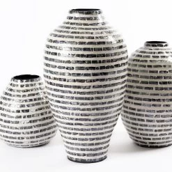 Usaf Vase, White & Grey - 27x48 Cm