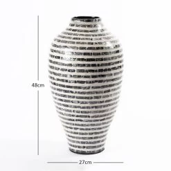 Usaf Vase, White & Grey - 27x48 Cm 7 Usaf Vase, White & Grey - 27x48 Cm -decoration 5110400200568 4