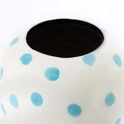 Jolly Vase, White & Blue - 20x23 Cm -decoration 5110400200612 3