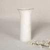 Amazonia Vase, White & Gold – 14x26.5 Cms