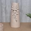 Drop Ceramic Vase, Cream - 18x15x36 Cm