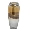 Amber Glass Vase - 15 X 15 X 35.5 Cms