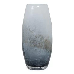 Oasis Glass Vase, Ink Blue - 16.5x26 Cm