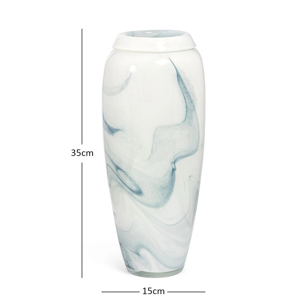 Aqua Vase, Blue - 15x35 Cm 3 Aqua Vase, Blue - 15x35 Cm - Image 3