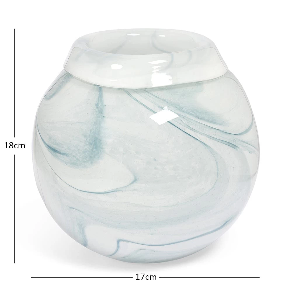 Aqua Vase, Blue - 18x17 Cm 3 Aqua Vase, Blue - 18x17 Cm - Image 3