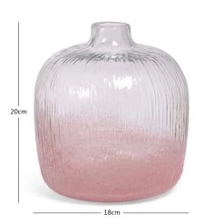 Zion Vase, Pink - 18x20 Cm -decoration 5110400401095 3