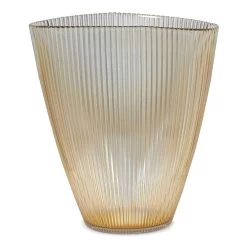 Tia Vase, Amber - 21.5x13x24 Cm