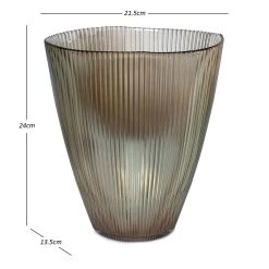 Tia Vase, Coffee - 21.5x13x24 Cm -decoration 5110400401125 3
