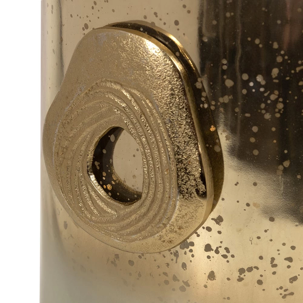 Dahab Flower Vase, Gold & Silver - 20x38 Cm 3 Dahab Flower Vase, Gold & Silver - 20x38 Cm - Image 3