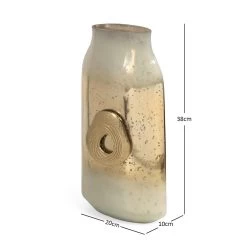 Dahab Flower Vase, Gold & Silver - 20x38 Cm 7 Dahab Flower Vase, Gold & Silver - 20x38 Cm -decoration 5110400401170 4