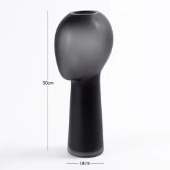 Mask Handmade Vase, Black - 18x40 Cm 7 Mask Handmade Vase, Black - 18x40 Cm -decoration 5110400401200 4