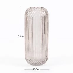 Summer Handmade Vase, Coffee - 15x36 Cm -decoration 5110400401248 4 4