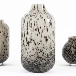 Whirl Handmade Vase, Grey & Black - 18x35.5 Cm