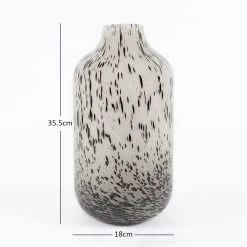 Whirl Handmade Vase, Grey & Black - 18x35.5 Cm -decoration 5110400401361 4 4