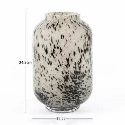 Whirl Handmade Vase, Grey & Black - 15.5x24.5 Cm -decoration 5110400401378 4 4