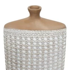 Matte Vase, White & Brown - 22x40.5 Cm 6 Matte Vase, White & Brown - 22x40.5 Cm -decoration 5110400500637 3