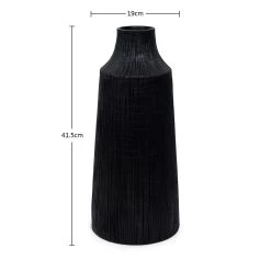 Bond Vase, Black - 22x50 Cm -decoration 5110400500668 3