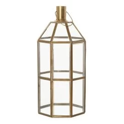 Bidding Candle Holder Lantern, Brass