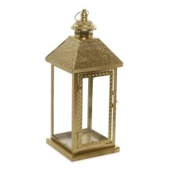 Emallie Lantern, Gold – 14.5x36 Cms