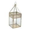Doreen Handcrafted Candle Lantern, Gold – 10.8x33 Cms