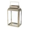 Amira Handcrafted Metal & Glass Candle Lantern, Gold – 24 Cms