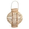 Bamboo Candle Lantern, Natural – 44 Cm
