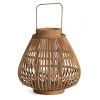 Bamboo Candle Lantern, Brown – 37 Cm