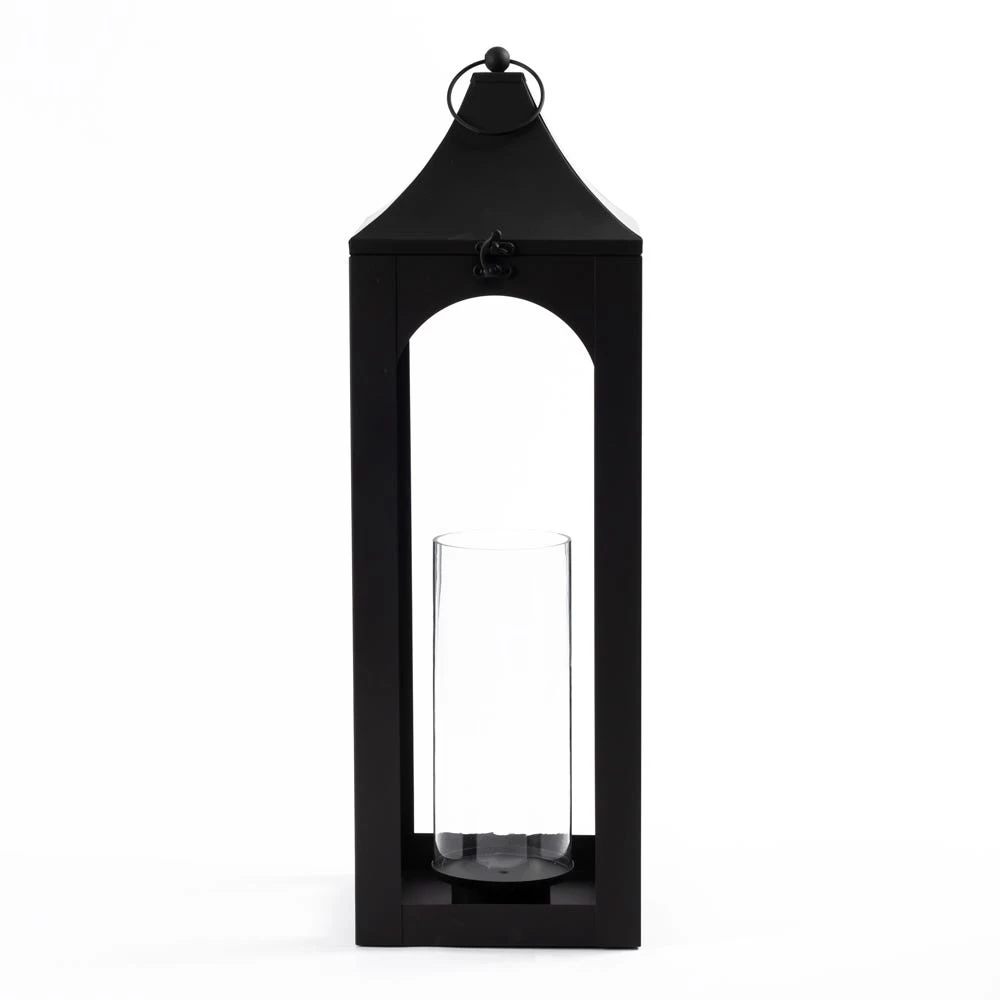 Ebony Lantern, Black - 21x20x64 Cm 3 Ebony Lantern, Black - 21x20x64 Cm - Image 3