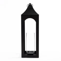 Ebony Lantern, Black - 26x25x72 Cm 7 Ebony Lantern, Black - 26x25x72 Cm -decoration 5110400902080 3