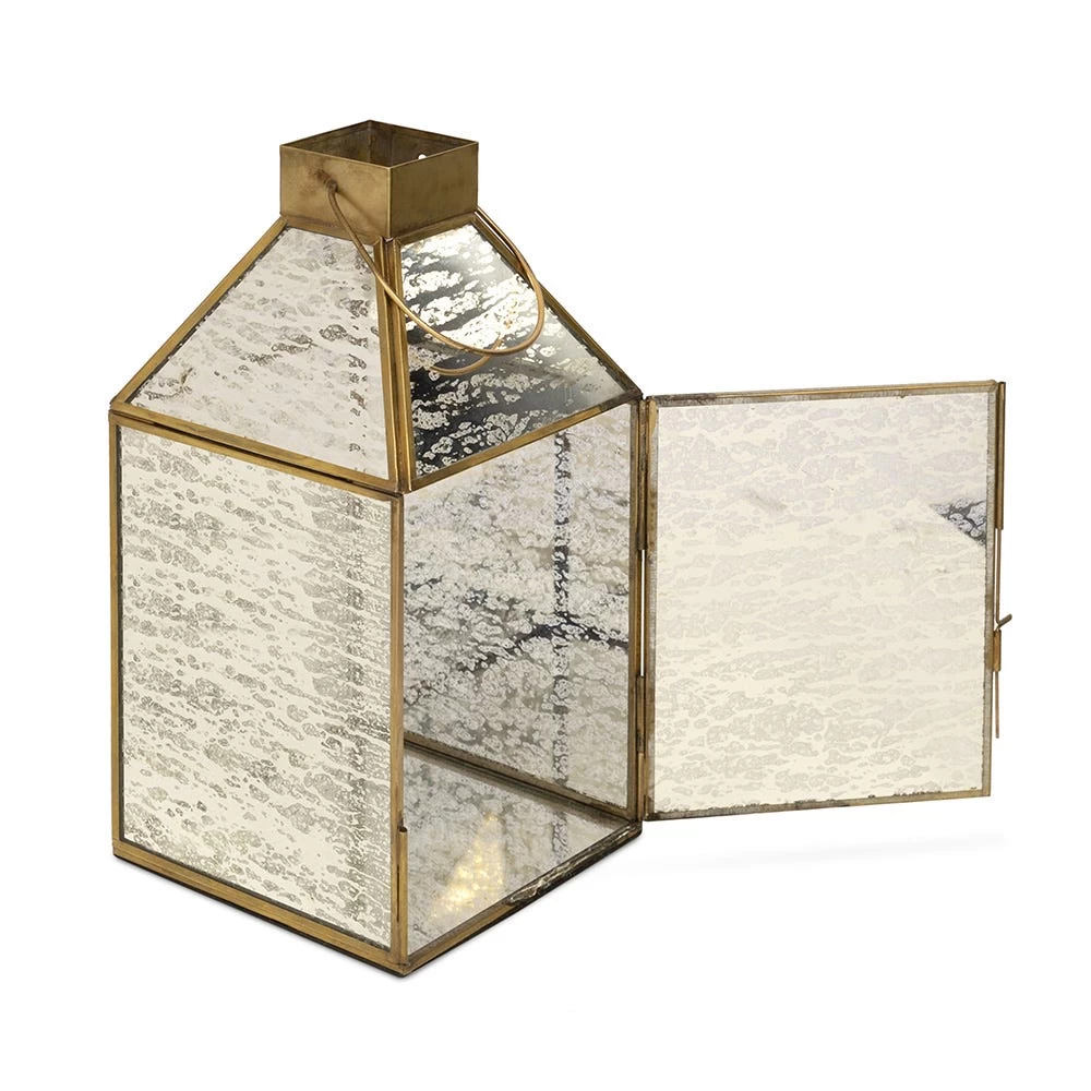 Rumi Lantern, Antique Gold - 16x16x41 Cm 2 Rumi Lantern, Antique Gold - 16x16x41 Cm - Image 2