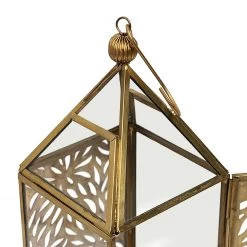 Aman Lantern, Gold - 10x10x37 Cm -decoration 5110400902134 3 1