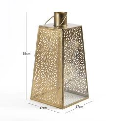 Mehal Lantern, Gold - 17x17x35 Cm -decoration 5110400902172 4