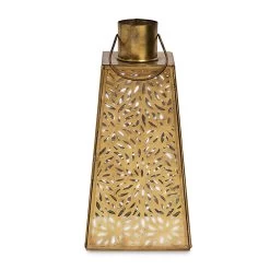 Mehal Lantern, Gold - 14.5x14.5x31 Cm