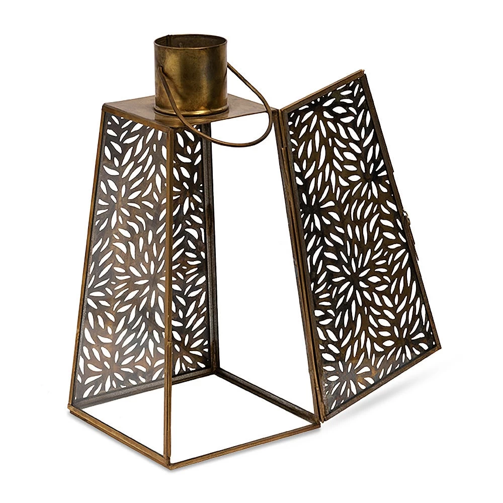 Mehal Lantern, Gold - 14.5x14.5x31 Cm 2 Mehal Lantern, Gold - 14.5x14.5x31 Cm - Image 2