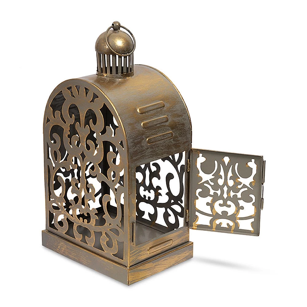 Bethany Lantern, Grey - 18x12x36 Cm 2 Bethany Lantern, Grey - 18x12x36 Cm - Image 2