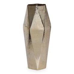 Cena Handcrafted Taper Vase, Gold - 49 Cm