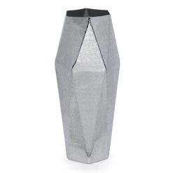 Cena Handcrafted Taper Vase, Silver - 49 Cm