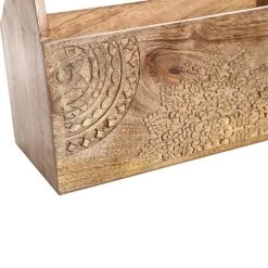 Wooden Magazine Holder, Burnt Gold -decoration 5110401100096 3