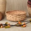 Emma Handwoven Rattan Basket, Natural - 39x13 Cms