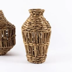 Boho Hyacinth Vase, Natural - 26x44 Cm
