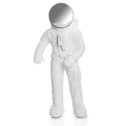 Polyresin Astronaut Figurine (16 X 35 Cms, White)