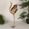 Resin Crane Figurine, Gold – 76 Cms