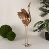 Resin Crane Figurine, Gold – 79.5 Cms