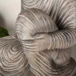 Sitting Buddha Figurine, Cream & Brown -decoration 5110401500643 3