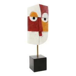 Santa Face Handcrafted Figurine, Multicolour – 51 Cms