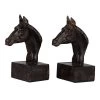 Tyson Horse Bookend, Brown – Set Of 2