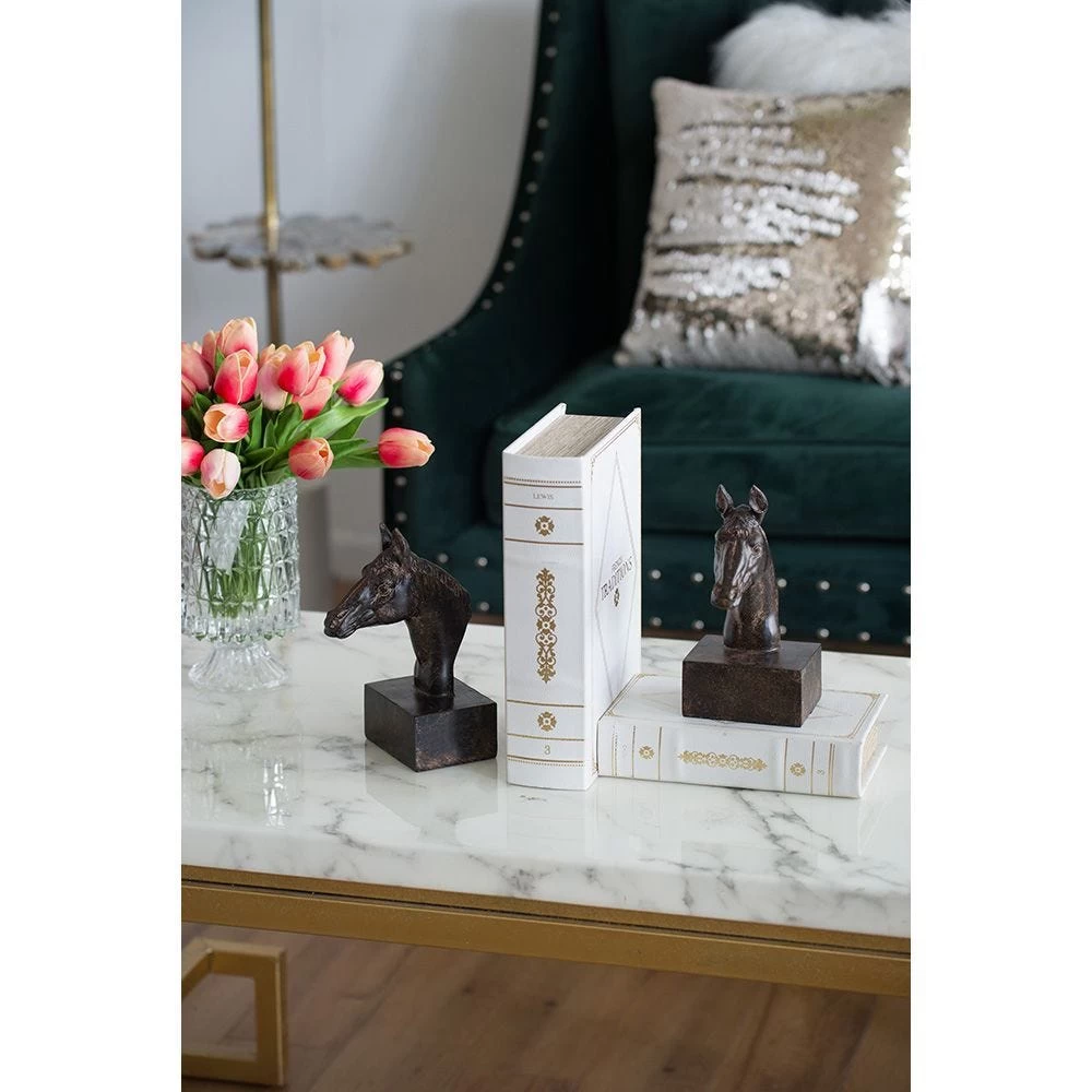 Tyson Horse Bookend, Brown – Set Of 2 5 Tyson Horse Bookend, Brown – Set Of 2 - Image 5