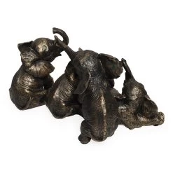 Animals Handcrafted Figurine, Gold & Black - 17 Cm -decoration 5110401501091 3