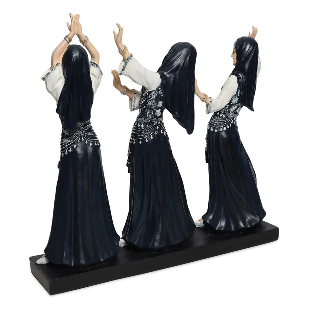 Arabian Dancers Handcrafted Figurine, Blue & White - 40.5 Cm 3 Arabian Dancers Handcrafted Figurine, Blue & White - 40.5 Cm - Image 3