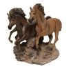 Three Horses Handcrafted Figurine, Multicolour – 30.5 Cm